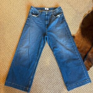 PAIGE Spotlight Wide-Leg Jeans 34